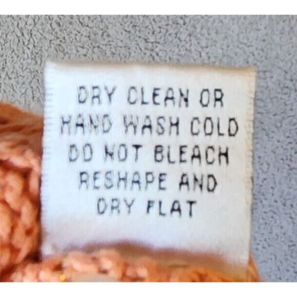 Vtg Y2K Cache Short Sleeve V Neck Open Knit Long Sweater Top Orange Metallic XS - Picture 11 of 12